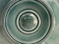 12 assiettes à huîtres vintage Proceram – céramique vert céladon