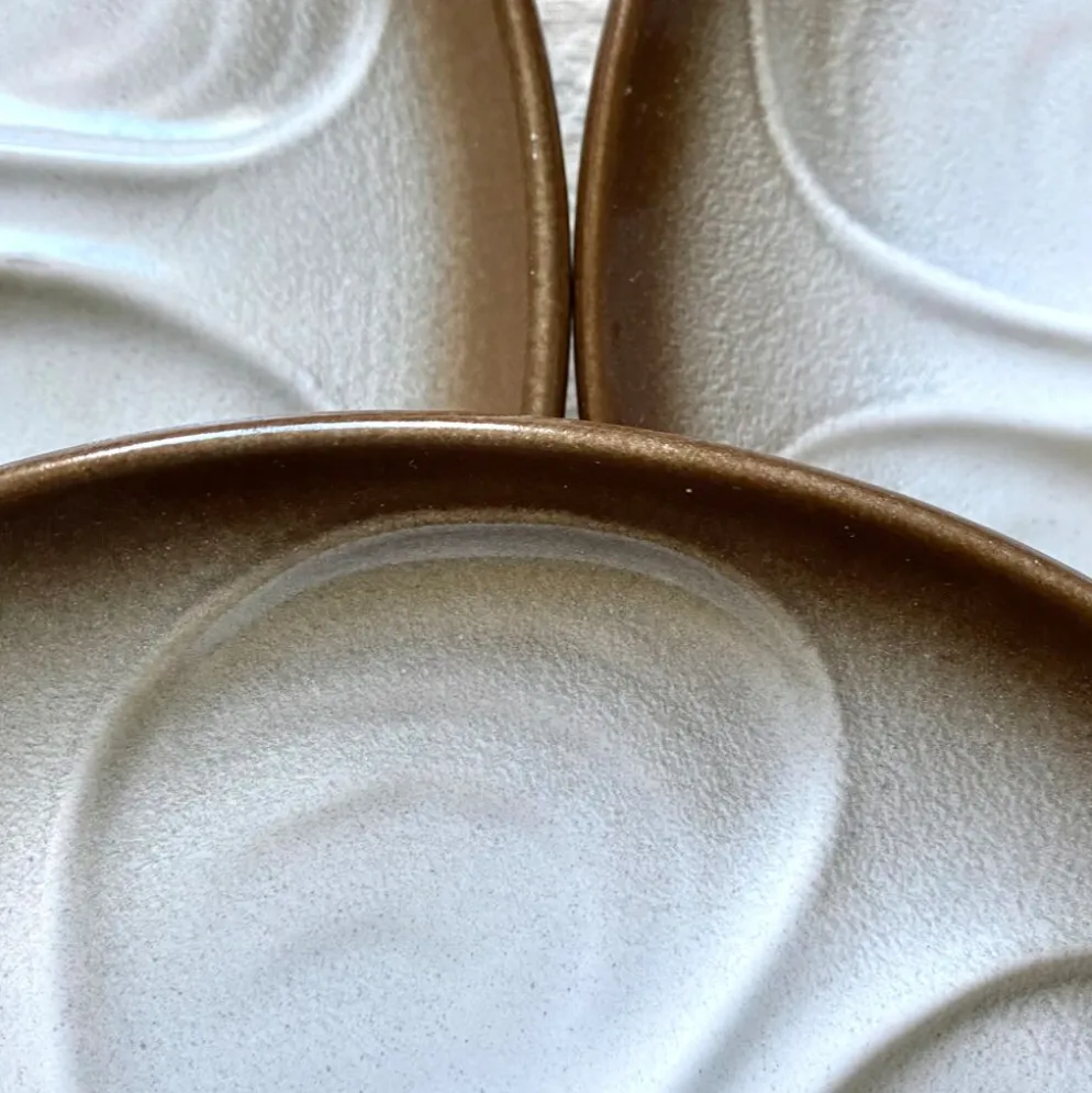 Assiettes à huîtres vintage salins France