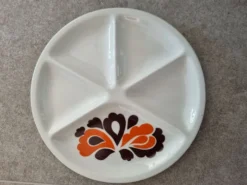 Assiettes Le Creuset pour fondue de 1970
