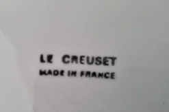 Assiettes Le Creuset pour fondue de 1970