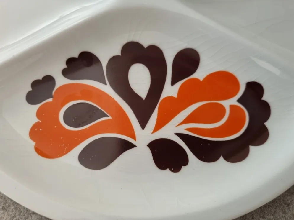 Assiettes Le Creuset pour fondue de 1970