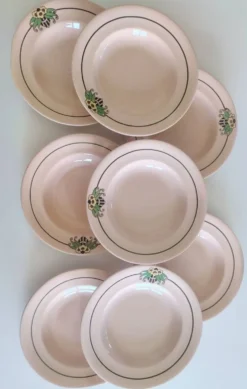 Assiettes Longwy Bijou