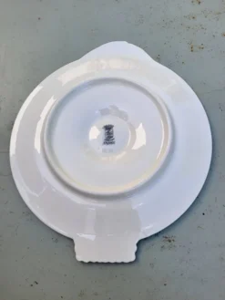 11 assiettes longwy à huîtres avec alveoles et un compartiment central