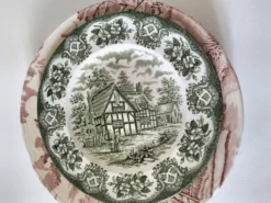 4 assiettes Lunéville & Ironstone – décor English Style