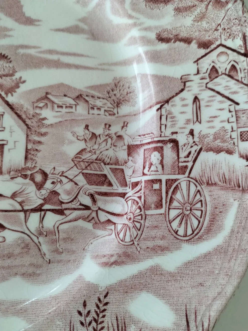 4 assiettes Lunéville & Ironstone – décor English Style