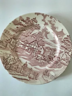 4 assiettes Lunéville & Ironstone – décor English Style