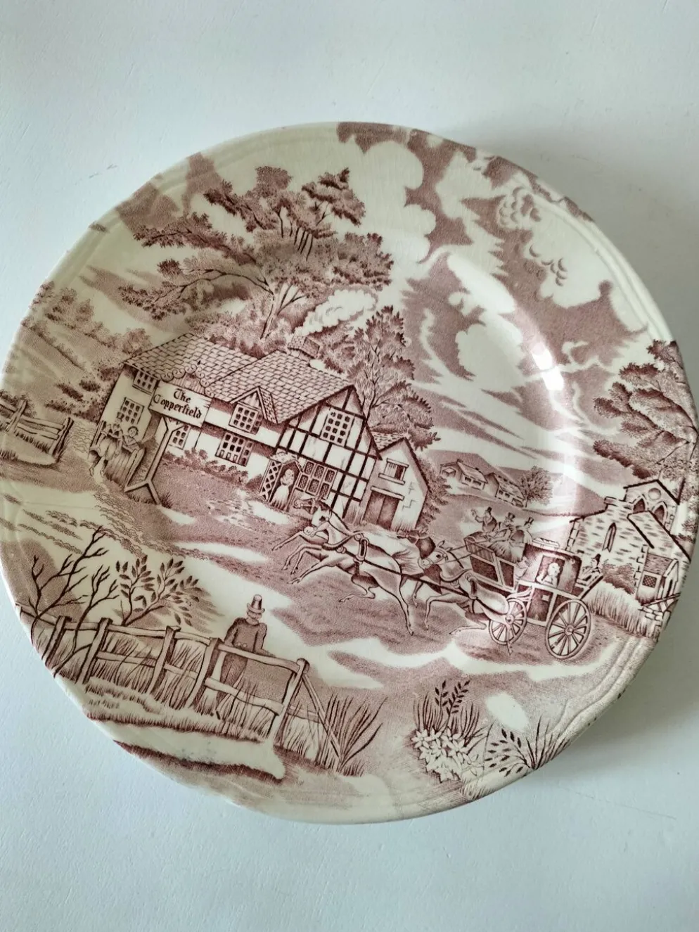 4 assiettes Lunéville & Ironstone – décor English Style