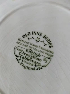 4 assiettes Lunéville & Ironstone – décor English Style