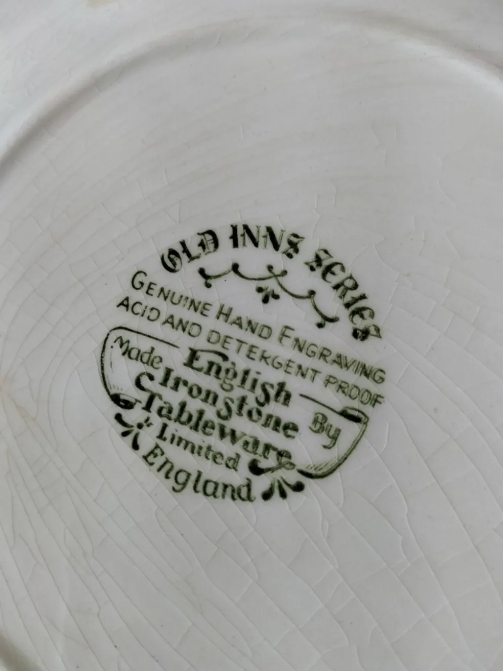 4 assiettes Lunéville & Ironstone – décor English Style