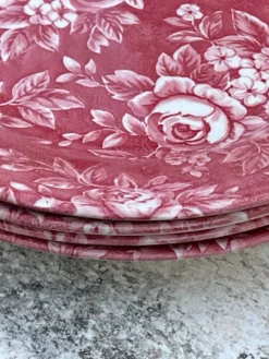 Assiettes à motif fleurs