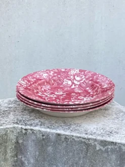 Assiettes à motif fleurs
