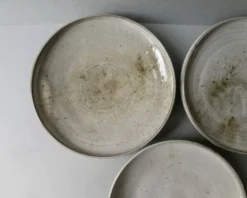 3 assiettes ou petits plats en grès Chantal et Thierry Robert