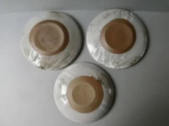 3 assiettes ou petits plats en grès Chantal et Thierry Robert