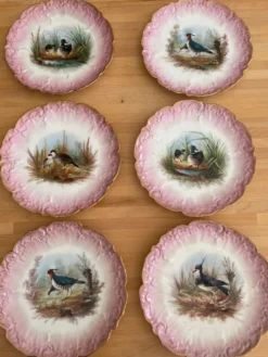 Assiettes peintes à la main