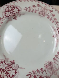 Assiettes plate Lunéville modèle Sébastopol Aux Lions de Faïence