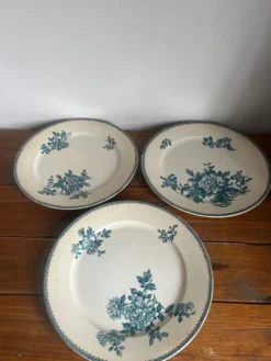 3 assiettes plates