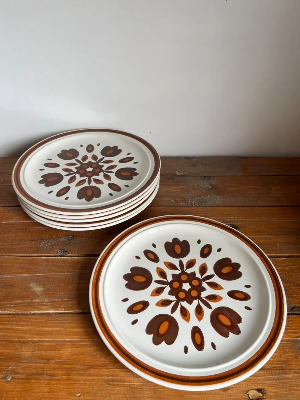 6 assiettes plates
