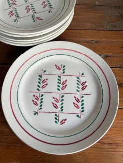 6 assiettes plates