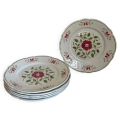 6 assiettes plates