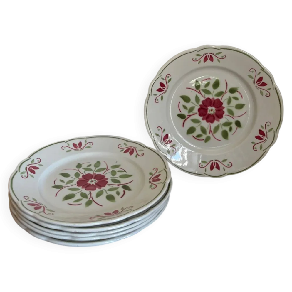 6 assiettes plates