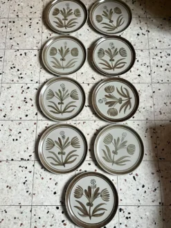9 assiettes plates