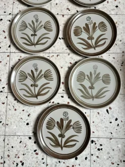 9 assiettes plates