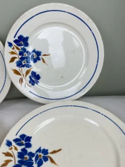 4 assiettes plates anciennes
