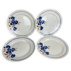 4 assiettes plates anciennes
