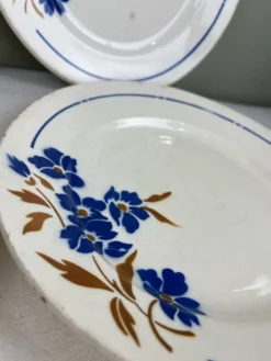4 assiettes plates anciennes