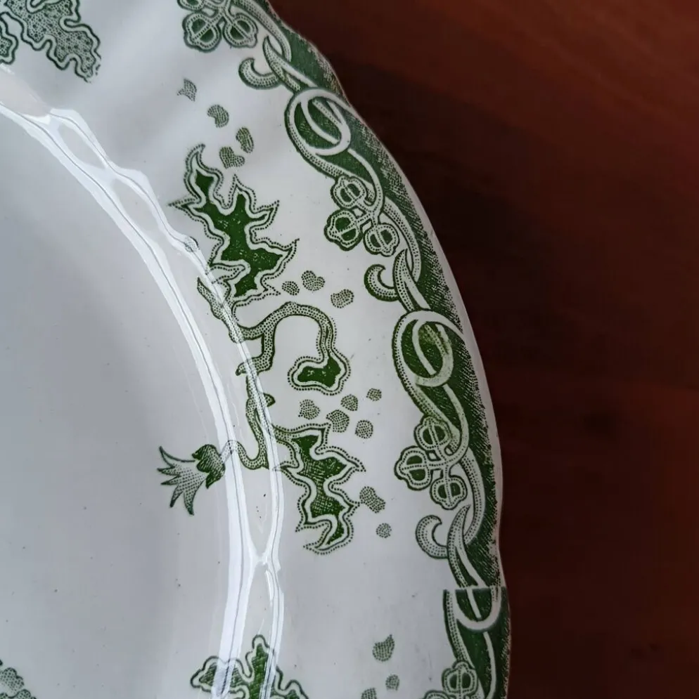 6 assiettes plates anciennes Hamage Moulin des loups
