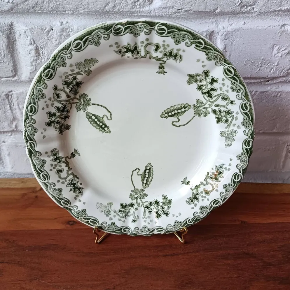 6 assiettes plates anciennes Hamage Moulin des loups