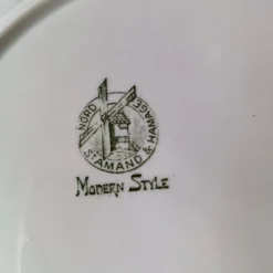 6 assiettes plates anciennes Hamage Moulin des loups