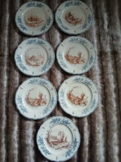 10 assiettes plates anciennes