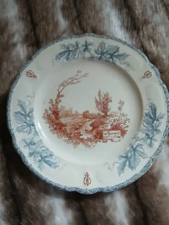 10 assiettes plates anciennes