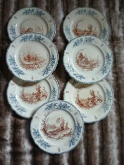 10 assiettes plates anciennes