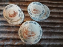 10 assiettes plates anciennes