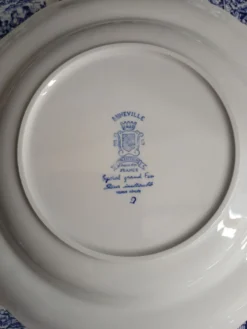 12 assiettes plates anciennes Lunéville KG