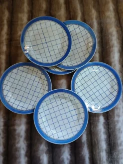 6 assiettes plates anciennes 