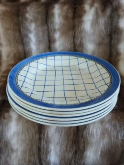 6 assiettes plates anciennes 