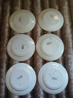 6 assiettes plates anciennes 