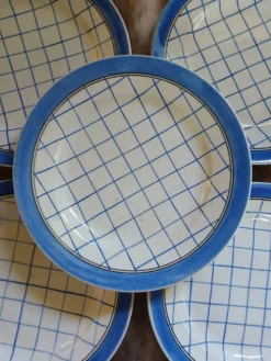 6 assiettes plates anciennes 