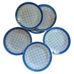 6 assiettes plates anciennes 