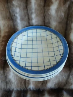 6 assiettes plates anciennes 