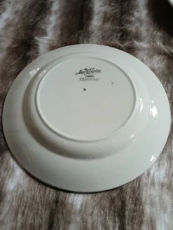 4 assiettes plates anciennes Sarreguemines