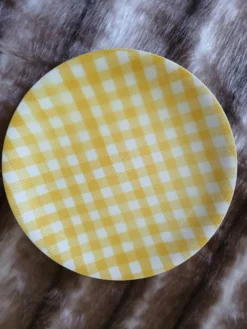 6 assiettes plates anciennes Salins