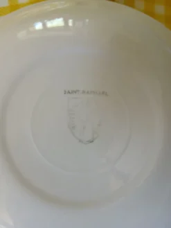 6 assiettes plates anciennes Salins