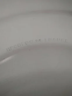 6 assiettes plates Arcoroc en verre fumé Smoke Brown
