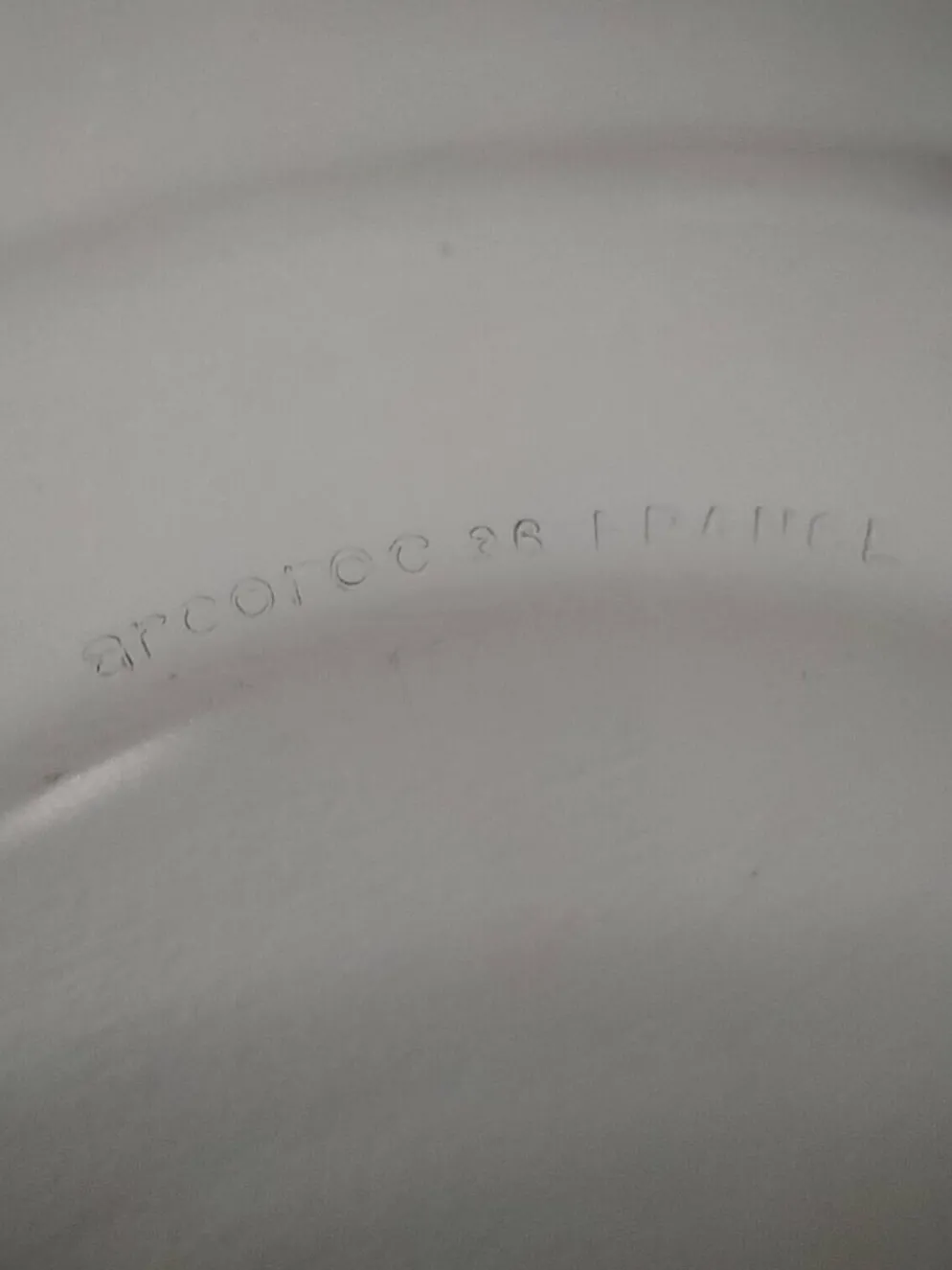 6 assiettes plates Arcoroc en verre fumé Smoke Brown