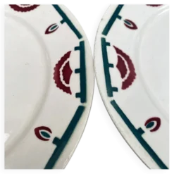 assiettes plates art déco badonviller El d'jem