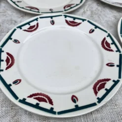 assiettes plates art déco badonviller El d'jem
